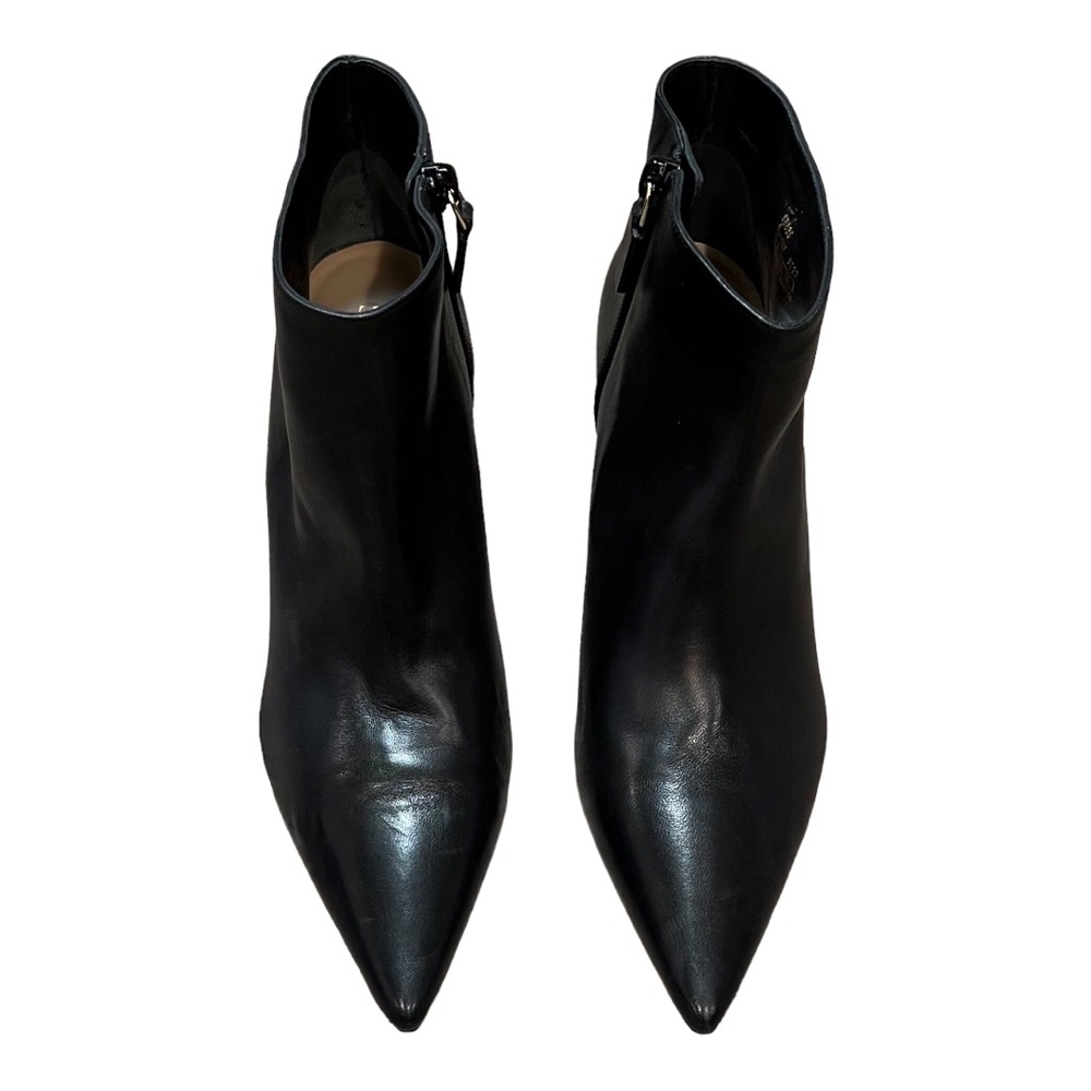 Stuart Weitzman Stuart 75 Pointed Toe Block Heel Ankle Bootie
